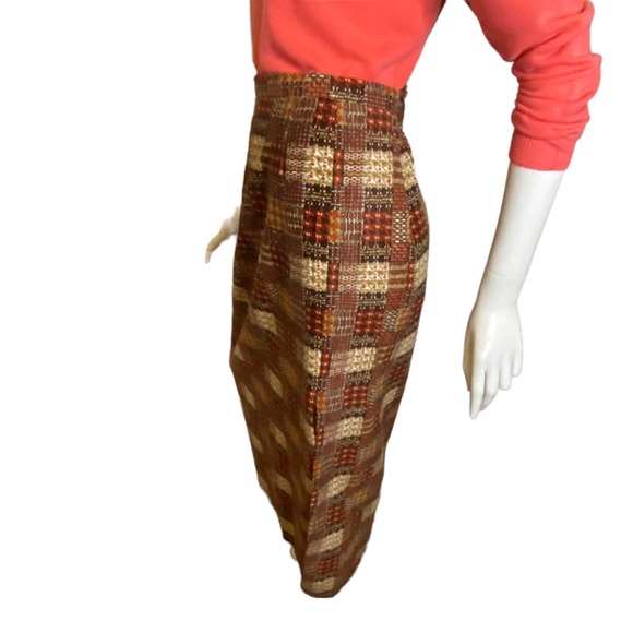 💜 Host Pick Vintage 70s Patchwork Maxi Skirt Size M - Picture 6 of 10